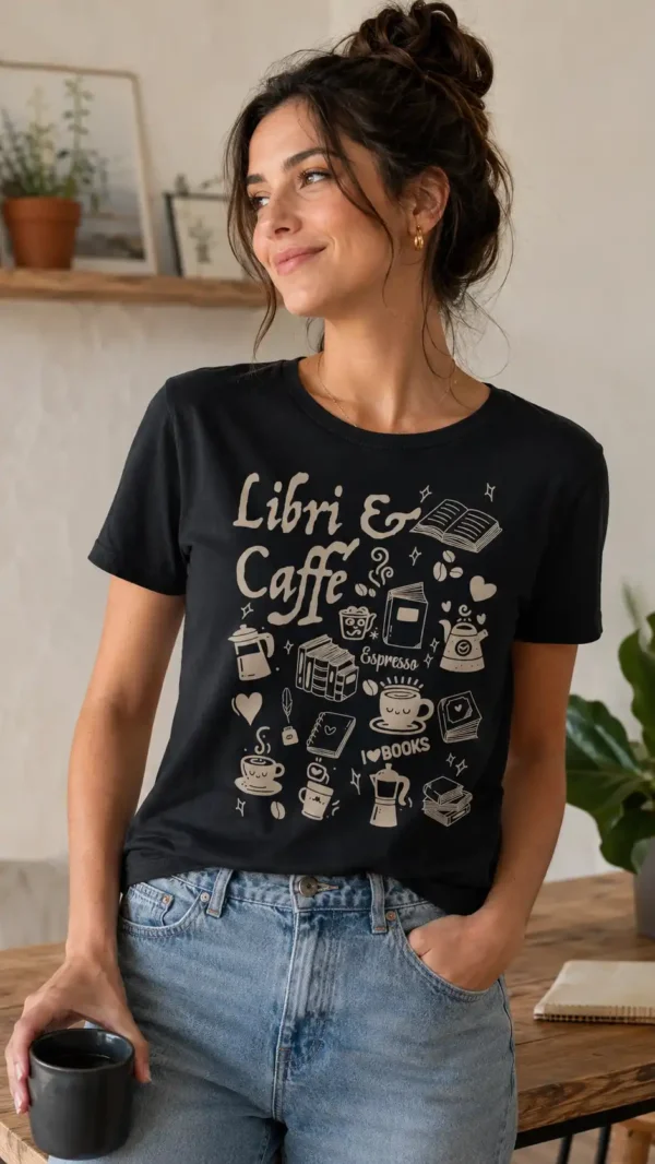 Libri e caffè 9-16 immagine donna - qualità media