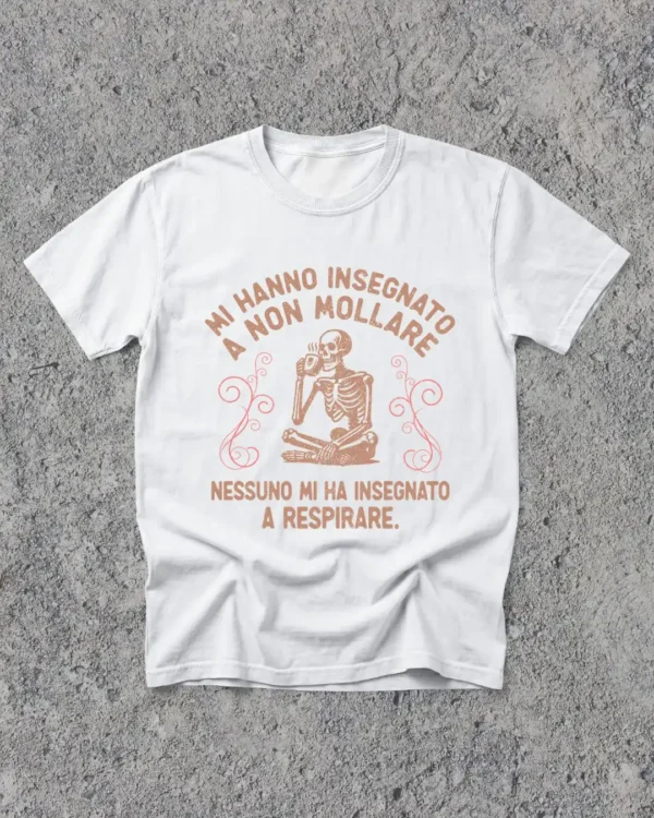 Mi hanno insegnato a non mollare Nessuno mi ha insegnato a respirare