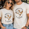 ideamaglietta yoga gatto caffè