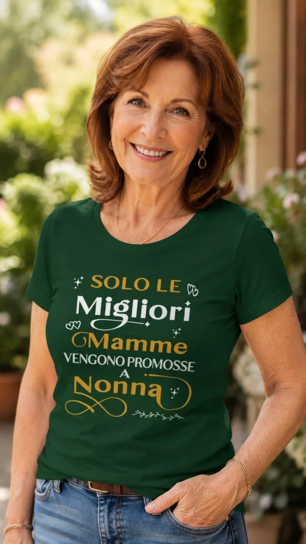 Maglietta Nonna – Solo le Migliori Mamme Vengono Promosse a Nonna